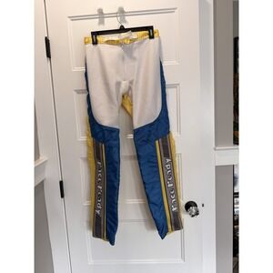 Vintage Race Ready Racing Pants Blue Yellow Fire Suit‎ Bottoms